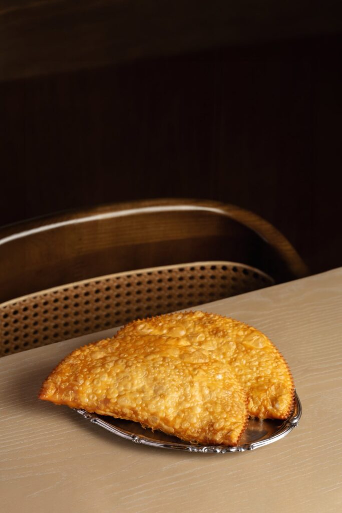 Chebureki at Vakhtanguri restaurant in Tbilisi