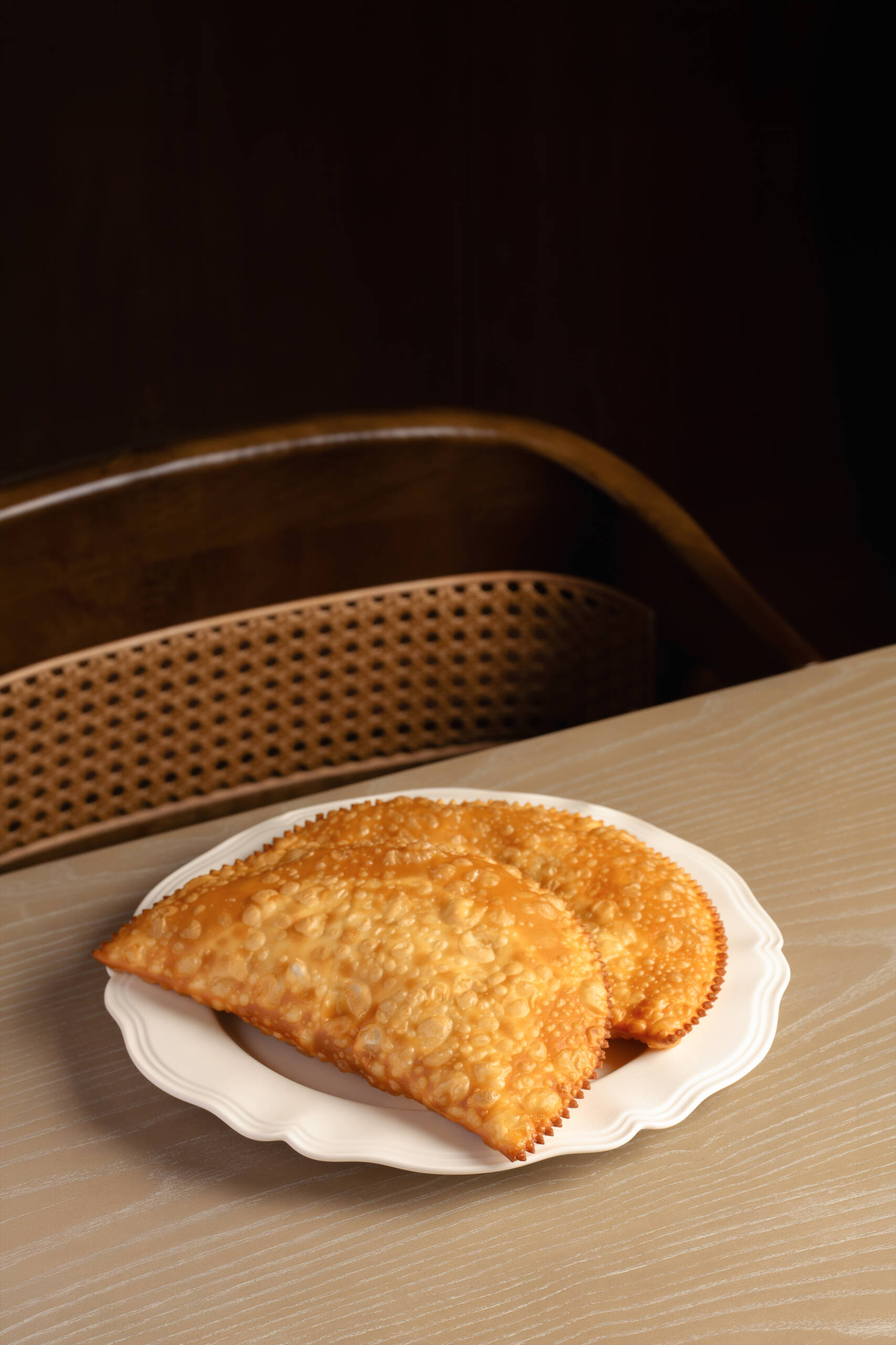 Chebureki at Vakhtanguri restaurant in Tbilisi